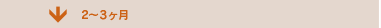 ↓2～3ヶ月